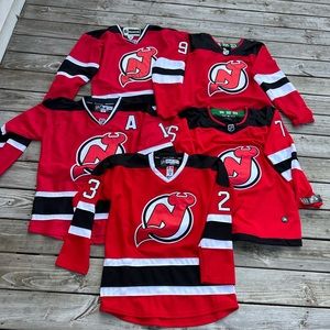Lot Of 5 New Jersey Devils Hockey Jerseys DH Gate Steal